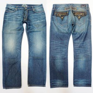 New Men's ROBIN'S JEAN sz 42 HARLEY Straight Studded Jeans